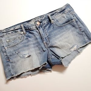 NWT American Eagle Denim Distressed Torn Shorts